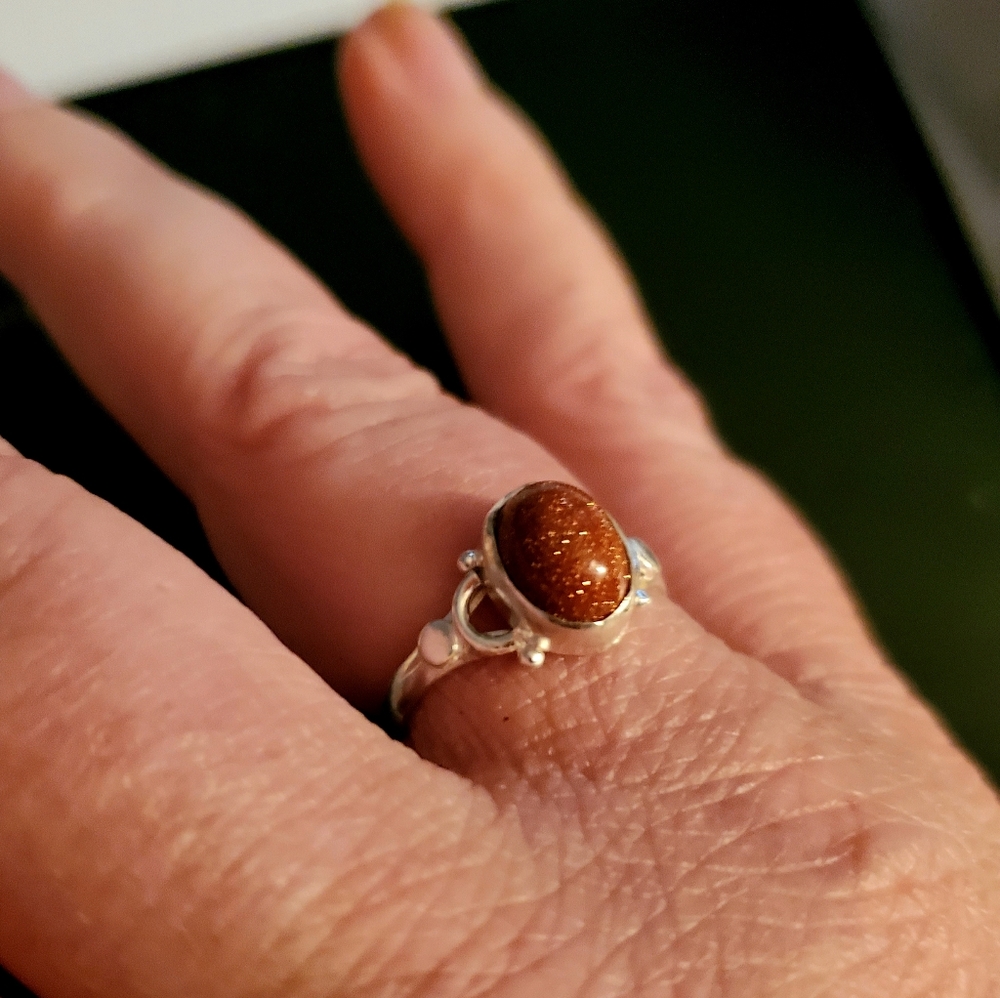 Sandstone Silver Ring